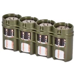 Storacell - Batteriehalter Powerpax 4 x D4 oliv