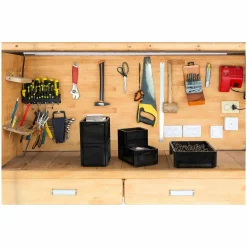 Surplus Systems - Euronormbox Vollwand 40 x 30 x 22 cm schwarz