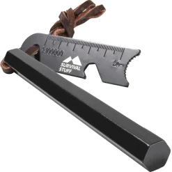 Survival Stuff - Feuerstahl HEXA mittel schwarz