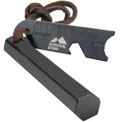 Survival Stuff - Feuerstahl HEXA klein schwarz