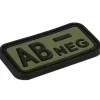 TAP Tactical Patches - TAP 3D Blutgruppenpatch AB Neg forest