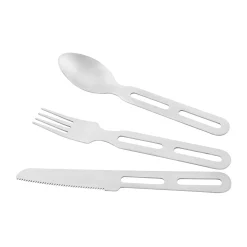 Tatonka - Campingbesteck Cutlery Set I silberfarben braun