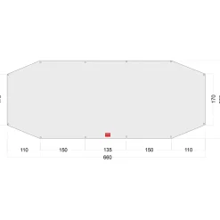 Tatonka - Zeltunterlage Floor Sheet PE Family Trek weiß