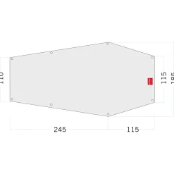 Tatonka - Zeltunterlage Floor Sheet PE Narvik 3 weiß
