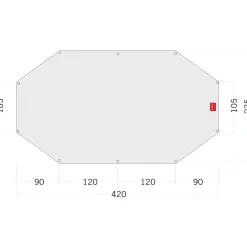 Tatonka - Zeltunterlage Floor Sheet PE Alaska 4 weiß