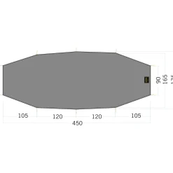 Tatonka - Zeltunterlage Floor Sheet LT Rokua 3 steingrau oliv
