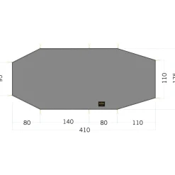 Tatonka - Zeltunterlage Floor Sheet LT Polar 3 steingrau oliv