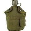 US Army - US Feldflasche 1 qt. mit Bezug oliv gebraucht