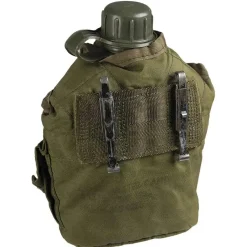 US Army - US Feldflasche 1 qt. mit Bezug oliv gebraucht