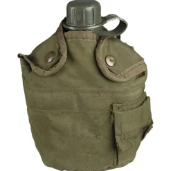 US Army - US Feldflasche 1 qt. mit Bezug oliv gebraucht
