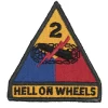 US Army - US Textilabzeichen 2nd Armored Division Hell on Wheels