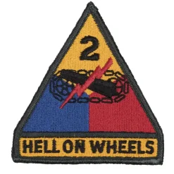 US Army - US Textilabzeichen 2nd Armored Division Hell on Wheels